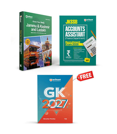 Combo of Jammu & Kashmir and Ladakh | JKSSB Accounts Assistant & Know Your State (General Knowledge) | With Free General Knowledge | English Medium