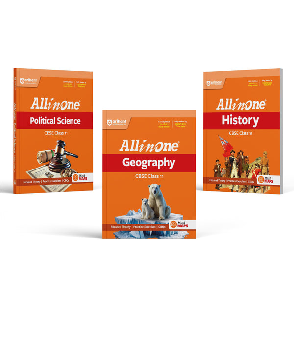 Combo of CBSE All in One Class 11th Exam  2026-2027 | History, Political Science, Geography | Revised Edition as per Latest Syllabus