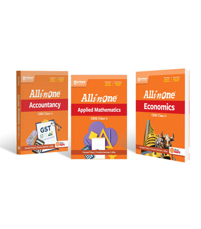 Combo of CBSE All in One Class 11th Exam2026-2027 | Economics, Accountancy, Applied Mathematics | English Medium