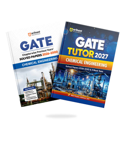 Combo of GATE Tutor 2027 Chemical Engineering | Solved Papers 2023–2026 & 5 Mock Tests & Chapterwise Solved Papers 2026–2000 |