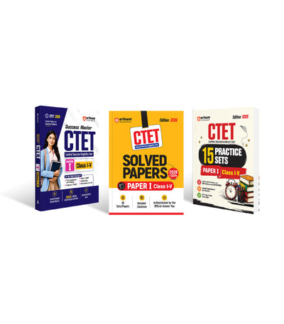 Combo of Success Master CTET 2026 Paper 1 (Class 1–5) | Child Development & Pedagogy, English, Hindi, Mathematics & EVS, 35 Solved Papers (2026–2014), 15 Practice Sets | English Medium