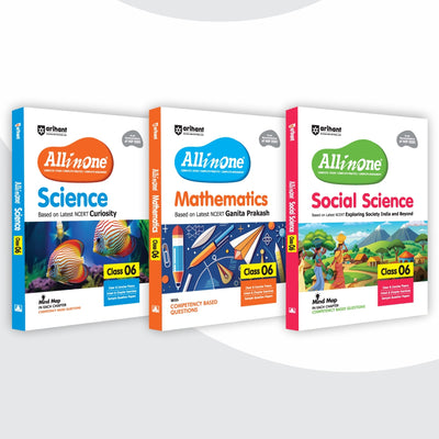 Combo (Set of 3 Books) All in One Class 6 Core Science, Mathematics & Social Science Pack for CBSE Exam 2026–27 | NCERT-Based Complete Theory, Chapterwise Practice Exercises, MCQs & Sample Papers