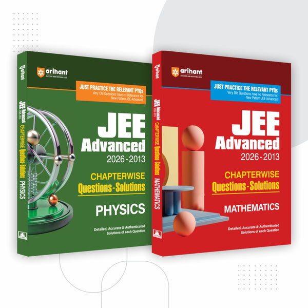 Combo (Set of 2 Books) JEE Advanced 2027 Chapterwise Solved PYQs: Physics & Mathematics (2013-2026) | Relevant PYQs with Step-by-Step Authentic Solutions & Concept Applications for IIT JEE Preparation