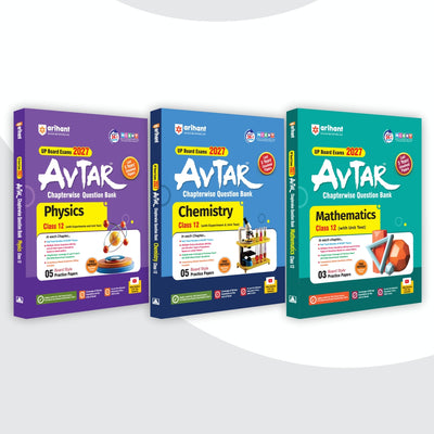 Combo (Set of 3 Books) Avtar UP Board Class 12 Exam 2027 Prep Kit (English Medium PCM): Physics, Chemistry & Mathematics Question Banks | Chapterwise Notes, Formulae, Practice Papers & Unsolved Papers | NCERT & NEP 2020