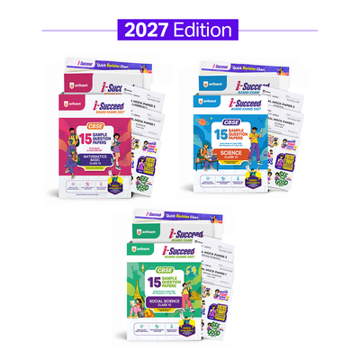 Combo (Set of 3 Books) i-Succeed CBSE Class 10 Exam 2027 Prep Kit: 15 Sample Question Papers (Maths Basic, Science & Social Science) | Colour Cheat Sheets, Toppers Copy & Free Super Power Kit | Based on Latest CBSE SQP Released 21 Sept 2026
