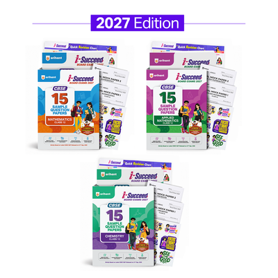 Combo (Set of 3 Books) i-Succeed CBSE Class 12 Exam 2027 Prep Kit: 15 Sample Question Papers (Physics, Chemistry & Maths - PCM) | Colour Cheat Sheets, Toppers Copy & Free Super Power Kit | Based on Latest CBSE SQP Released 21 Sept 2026