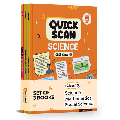 Combo of Quick Scan Cbse Class 10th | Science, Mathematics, Social Science | | Based on Latest CBSE Syllabus | English Medium