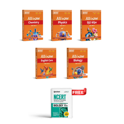 Combo of CBSE All in One Class 11th Exam2026-2027 | English Core , Hindi Kendrik, Physics, Chemistry & Biology | With Free NCERT Solutions- Biology for Class 11th @210