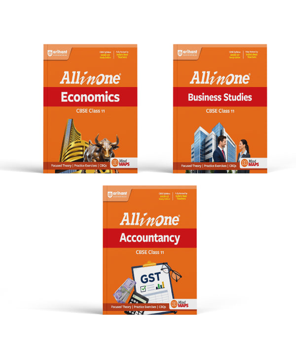 Combo of CBSE All in One Class 11th Exam  2026-2027 | Economics, Business Studies, Accountancy | Revised Edition as per Latest Syllabus