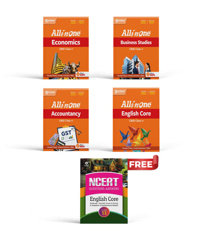 Combo of CBSE All in One Class 11th Exam2026-2027 | English Core, Hindi Akchik, History, Political Science, Geography | With Free NCERT Solutions- English for Class 11th @90