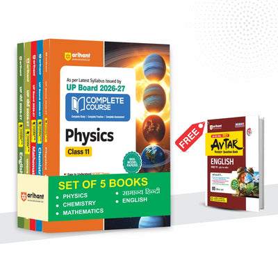 Combo (Set of 6 Books) UP Board Class 11 Complete Prep Pack 2026-27: PCM Stream — Physics, Chemistry, Mathematics, Samanya Hindi & English + Avtar English Guide | NCERT & NEP 2020 Based