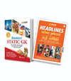 Combo of Headlines Current Affairs Half-Yearly 2026 (January–June) & Crackmaster Static GK | Hindi Medium