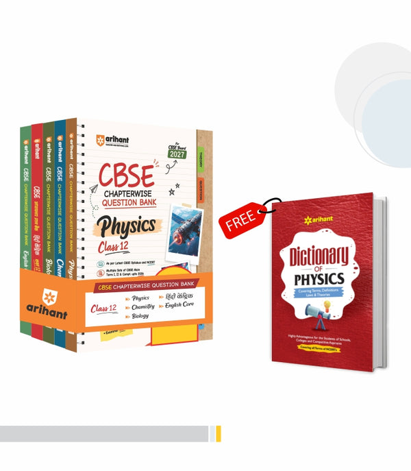 Combo of CBSE Class 12 Chapterwise Question Bank for Board Exam 2027 | Physics, Biology, Chemistry, Hindi Kendrik, English  | With Free Dictionary of Biology | English Medium