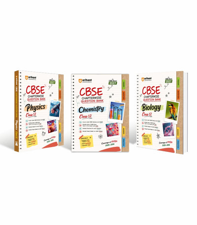 Combo of CBSE Class 12 Chapterwise Question Bank for Board Exam 2027 | Physics, Biology, Chemistry | English Medium