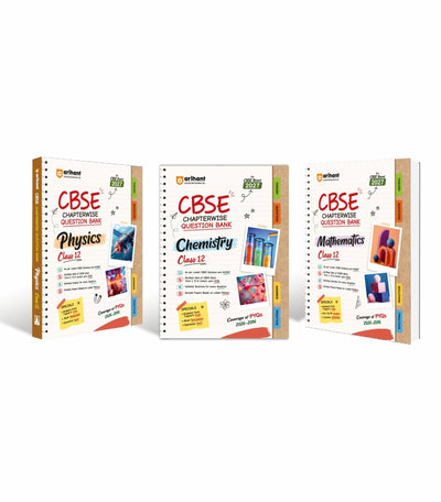 Combo of CBSE Class 12 Chapterwise Question Bank for Board Exam 2027 | Physics, Mathematics, Chemistry | English Medium