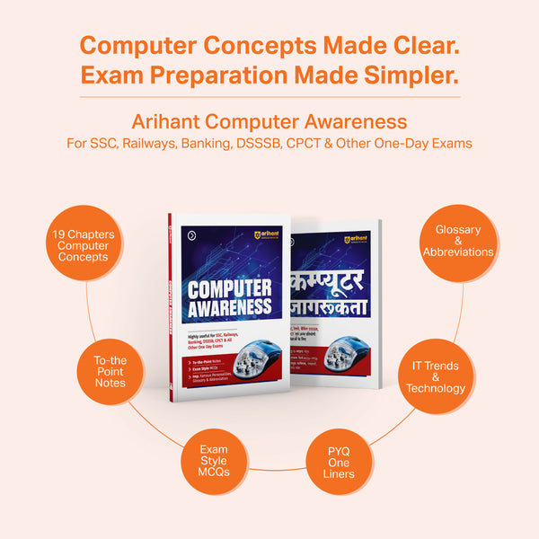 Computer Jagrukta (Awareness) | To-the-Point Notes, Exam-Style MCQs, Important Personalities, Glossary & Abbreviations | Highly Useful for SSC, Railways, Banking, DSSSB, CPCT & Other One Day Exams