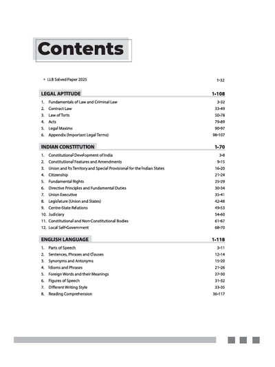 LLB Entrance 2026 LAWSPRINT | Highly Useful for NLU, NLSIU, RMNLU, MNLU,DU, IPU, BHU and Other National Law University | English Medium