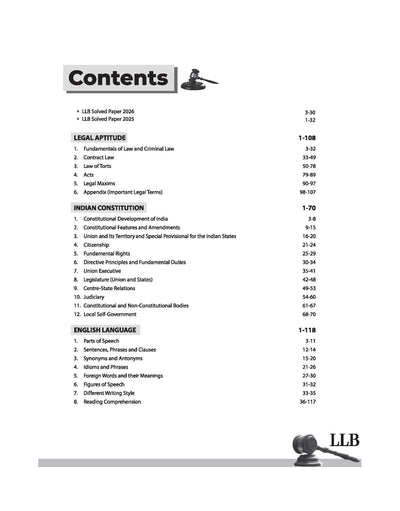 LLB Entrance 2027 LAWSPRINT | Highly Useful for NLU, NLSIU, RMNLU, MNLU,DU, IPU, BHU and Other National Law University | English Medium