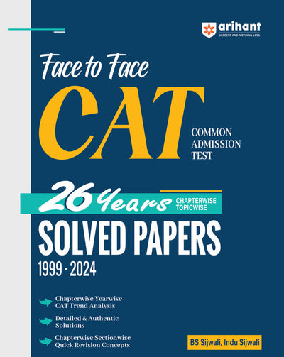Face To Face CAT | 25 Years Chapterwise - Topicwise Solved Paper (1999-2024) | English Medium