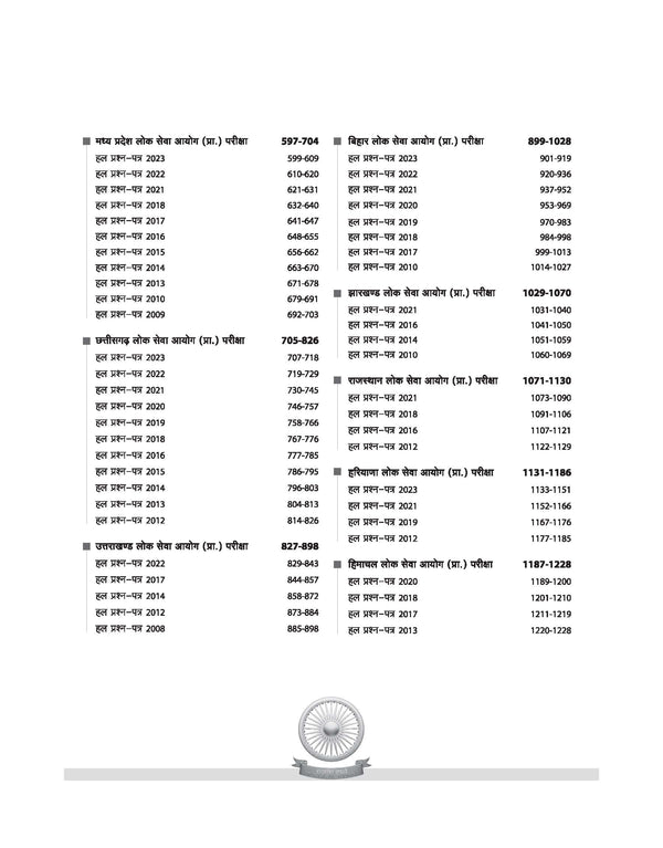 IAS/PCS Prelims Exam | General Studies 95+ Solved Papers 2005–2025 | UPSC, UPPSC, BPSC, MPPSC, JPSC, UKPSC & All State PCS Exams | Hindi Medium