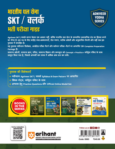 Indian Army Agniveer SKT/Clerk Recruitment Exam | Complete Syllabus Coverage, Chapterwise PYQs, Maths Formulas | Hindi Medium