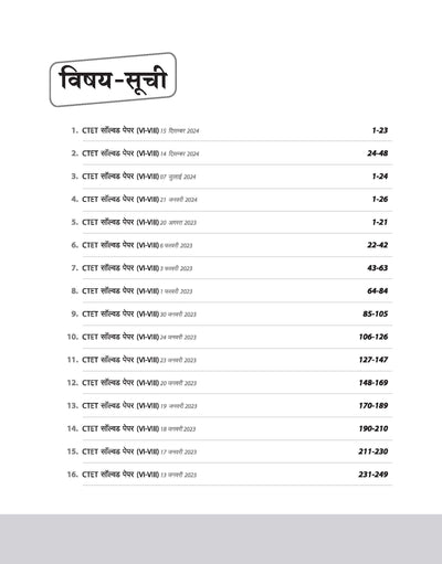 CTET 2025 Math & ScienceClass VI-VII (Junior Level) - (Paper - 2)| Solved Papers 2024-2015 | Hindi Medium