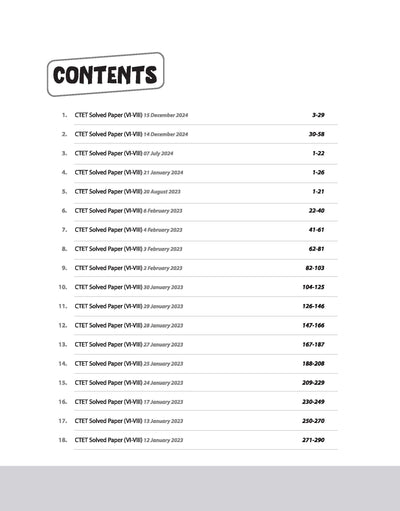 CTET Social Science & Studies Class VI-VIII (Junior Level) - (Paper - 2) 2025 | Solved Papers 2024-2015 | English Medium
