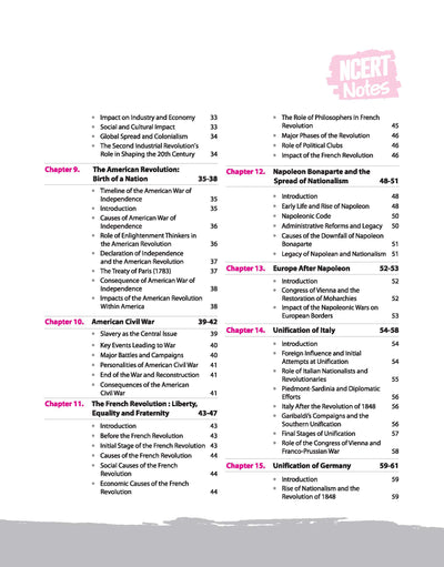 Ncert Notes World History Class (9-12) Old+New | 1st Edition | For UPSC and Other Competitive Exam | English Medium