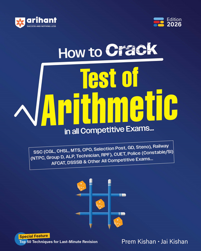 Combo of How to Crack Test of Arithmetic & How to Crack Test of Reasoning | Verbal, Analytical & Non-Verbal Reasoning & General Knowledge 2027 | English Medium