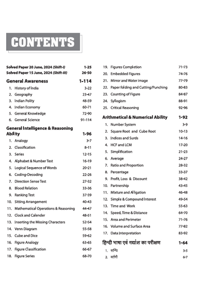 DSSSB Warder Matron Exam 2025 Study Guide Contents Page