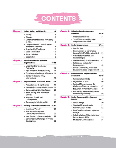 TOC NCERT Notes Society, Social Justice & Internal Security (Class 6-12 Old + New) | 1st Edition | For UPSC and Other Competitive Exams | English Medium