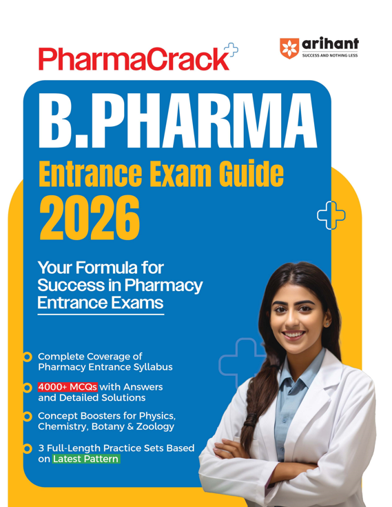 Best PharmaCrack BPharm Entrance Exam 2026 Study Guide Book – arihantbooks