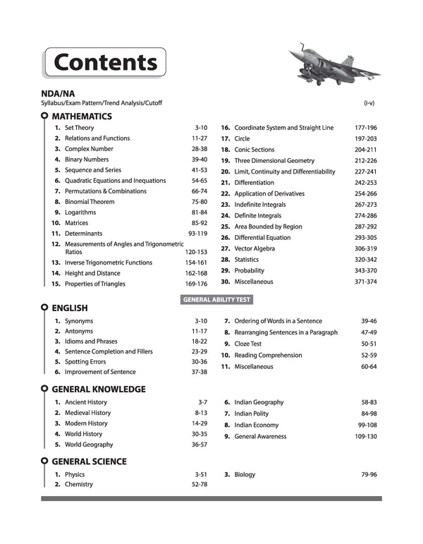 UPSC NDA/NA 2026 — Chapterwise 20 Solved Papers (2025–2016) | Mathematics & General Ability Test (GAT) | Detailed Explanations & Trend Analysis | 5000+ MCQs