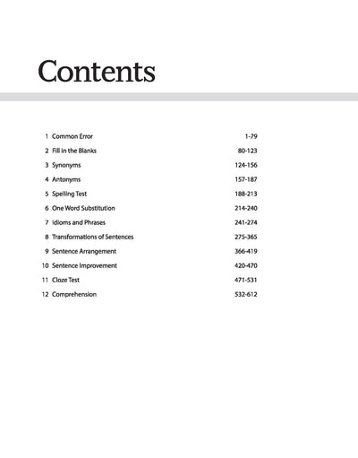SSC English Chapterwise Topicwise Solved Papers (Hindi)