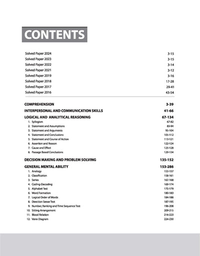 OPSC Pre Exam 2025-26 General Studies CSAT (Paper - 2 ) | English Medium