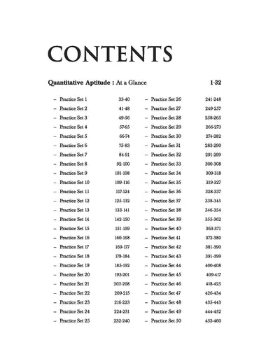 50 Practice Sets Quantitative Aptitude | English Medium