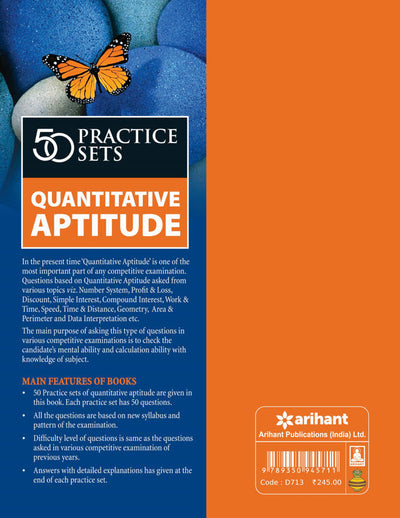 50 Practice Sets Quantitative Aptitude | English Medium