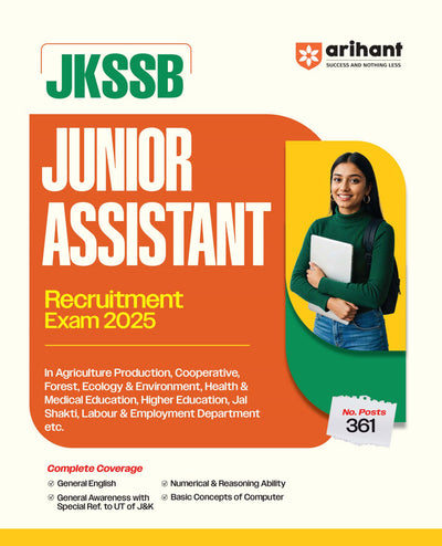 Combo of JKSSB Junior Assistant Recruitment Exam 2025 & Know Your State Jammu & Kashmir and Ladakh | English Medium