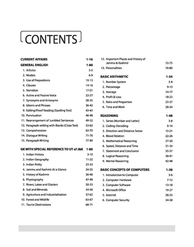 JKSSB Junior Assistant Exam 2026 | Study Guide | Topic-wise Coverage of Complete Syllabus | Based on Latest Exam Pattern & Updated Syllabus