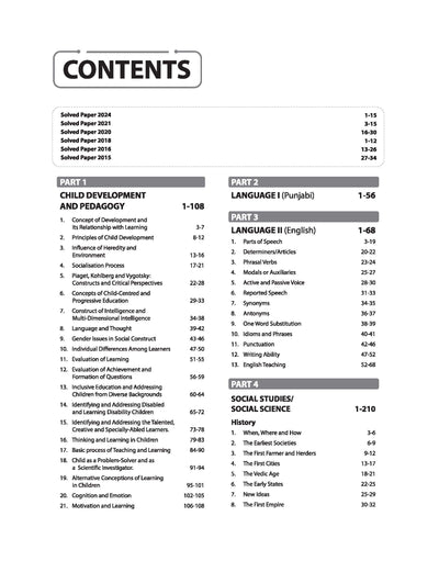 PSTET 2026 (Punjab State Teacher Eligibility Test) | Complete Study Guide Paper II Social Studies/ Social ScienceClass 6–8 | 3000+ MCQs, Chapterwise Theory with Latest Solved Papers
