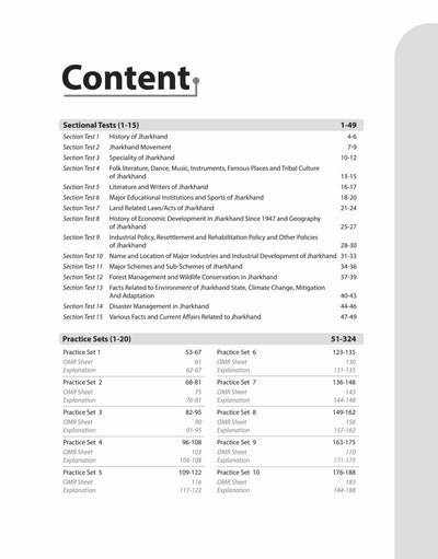 Knock Out JPSC Prelims 2024-25 General Studies (Paper-II) | 15 Sectional Test, 20 Practice Sets & 2 Solved Papers | English Medium