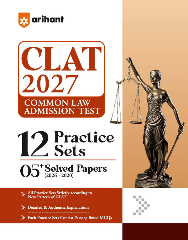CLAT 2027 | 12 Practice Sets & 5+ Solved Papers 2026-2020 | All Practice Sets as per New Pattern | Detailed & Authentic Explanations | Each Practice Sets Consist Passage-Based MCQs