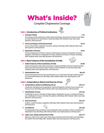 All in One Legal Studies Class 11 Table of Contents