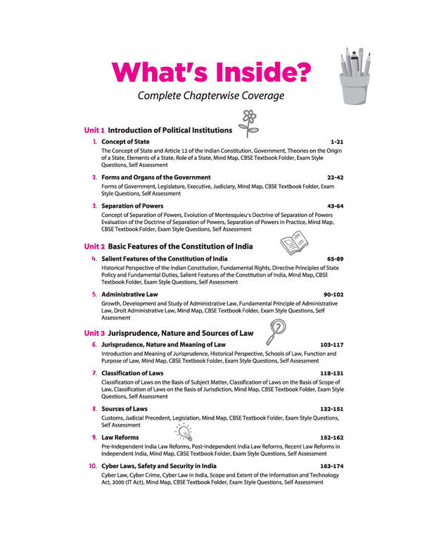 All in One Legal Studies Class 11 Table of Contents
