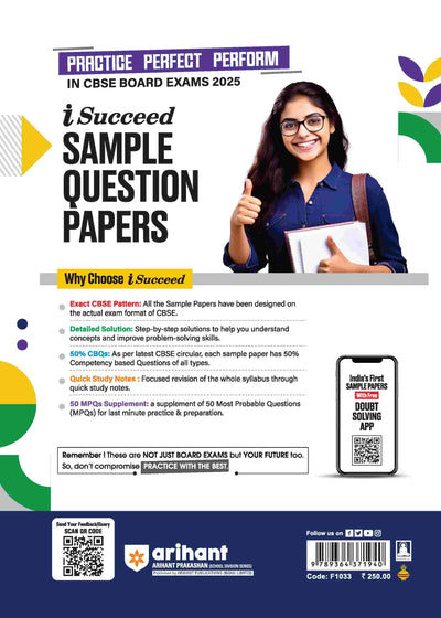 i-Succeed CBSE Science Class 10th | 15 Sample Question Papers | For CBSE Exams 2025