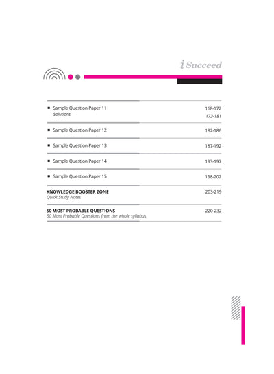 i-Succeed CBSE Mathematics (Standard) Class 10th | 15 Sample Question Papers | For CBSE Exams 2025
