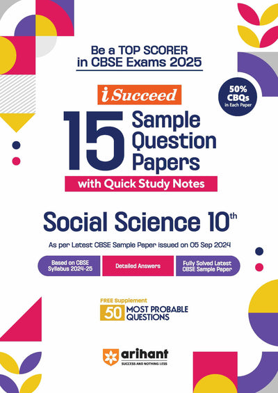 CBSE ISucceed Sample Question Papers Social Science Class 10th