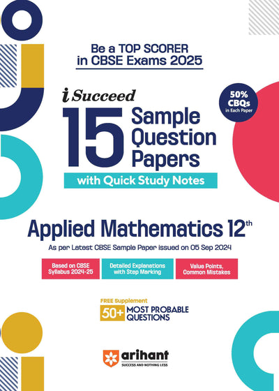 CBSE ISucceed Sample Question PapersApplied Mathematics Class 12th