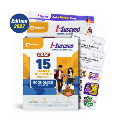 Combo (Set of 3 Books) i-Succeed CBSE Class 12 Exam 2027 Prep Kit: 15 Sample Question Papers (BST, Accountancy & Economics) | Colour Cheat Sheets, Toppers Copy & Free Super Power Kit | Based on Latest CBSE SQP Released 21 Sept 2026