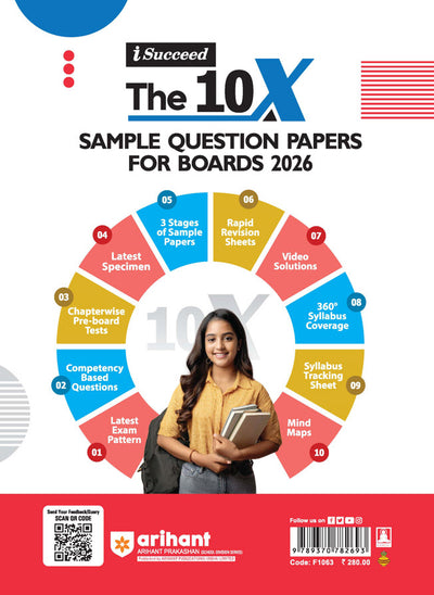 i-Succeed ISC 2026 – Physics Class 12 | 15 Sample Question Papers | Based on Latest ISC Syllabus | Includes Solved Specimen Paper, 2025 Board Paper & Council-style Answers